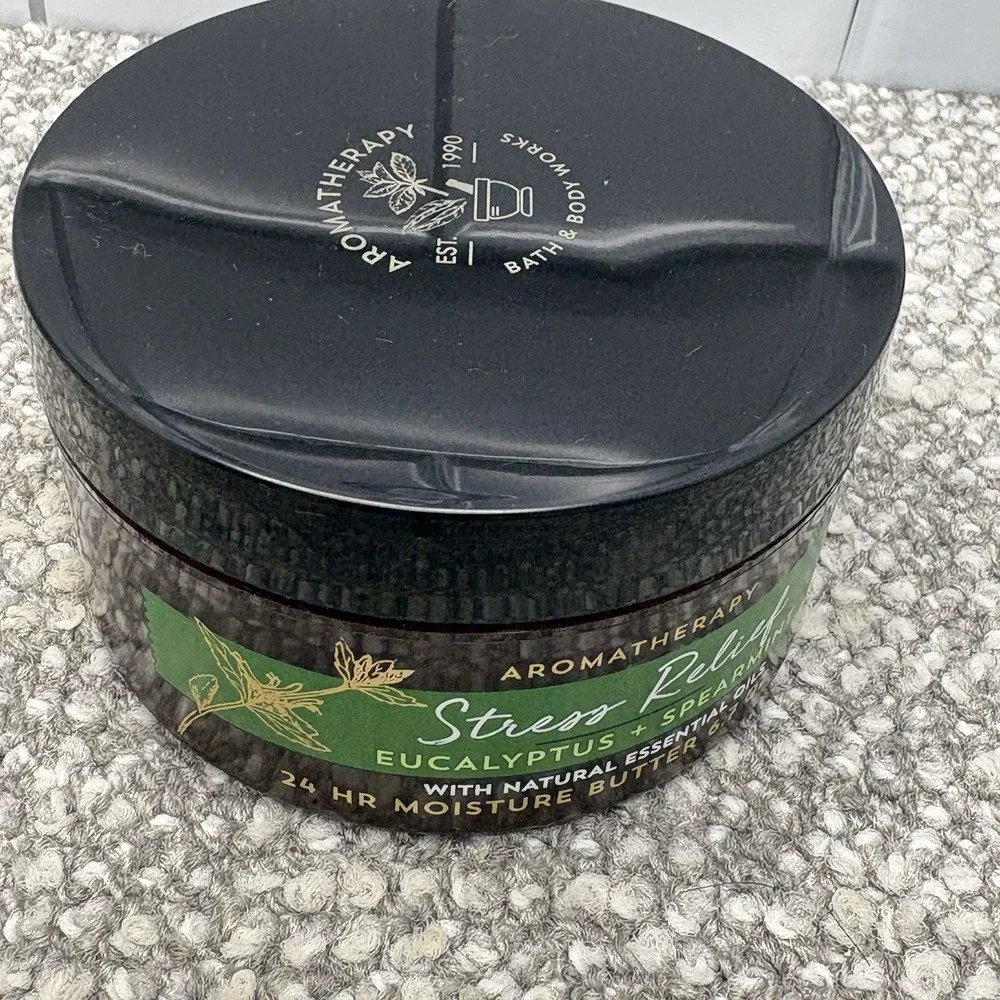 Bath & Body Works Aromatherapy StressEucalyptus Spearmint Body Butter 6.7 oz NEW